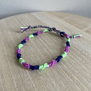 Tara Bracelet, anklet, trendy, comfortable, tie, embroidery thread, woven, gift,
